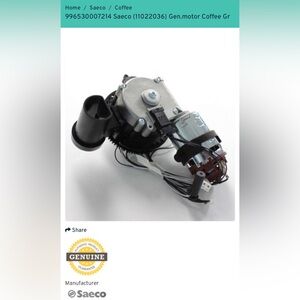 996530007214 Saeco (11022036) Gen.motor Coffee Gr